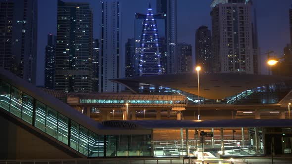 Metropolitan City Area at Night Lights alt