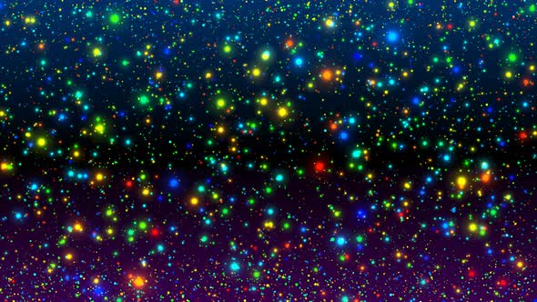 Twinkling Colored Particles