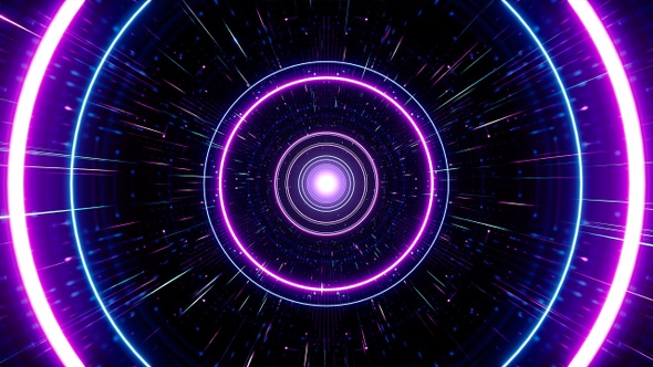 Neon Warp Tunnel, Motion Graphics | VideoHive