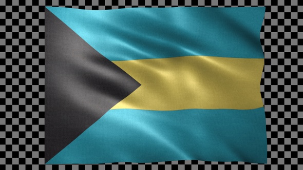 Bahamas waving flag looped alt