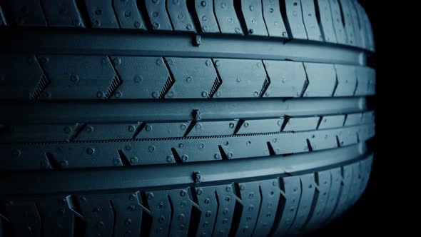 Car Tire Grip Surface Closeup alt