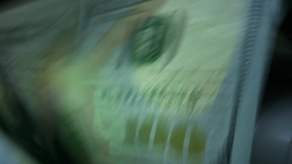 Money Counting Machine. Bank Automatic Equipment for Calculation Paper Currency alt