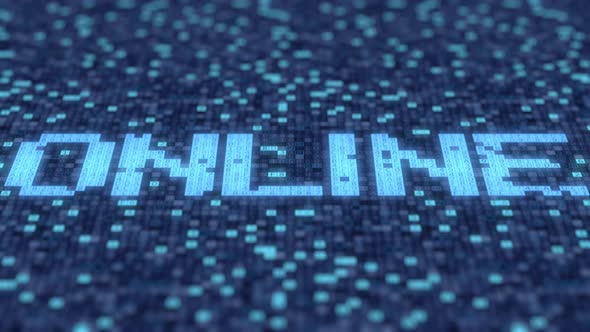 Flashing Symbols on a Blue Screen Compose ONLINE Word alt