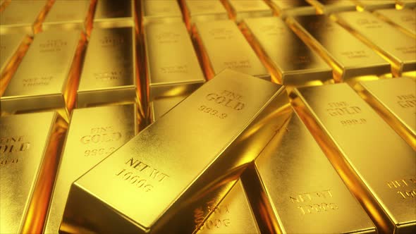 A Wall of Millions of Gold Bars alt