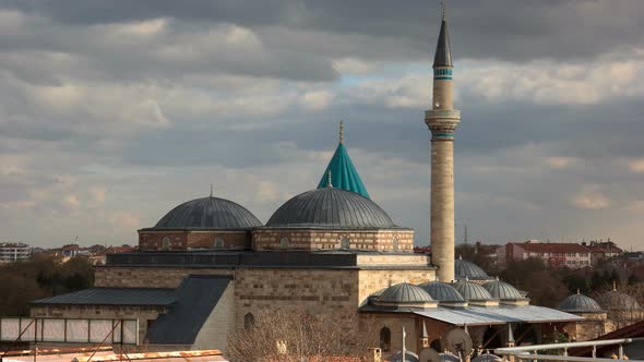 View of Mevlana Museum, Konya, Turkey