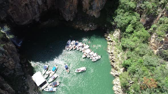 Capitolio lagoon tourism landmark at Minas Gerais state Brazil. alt