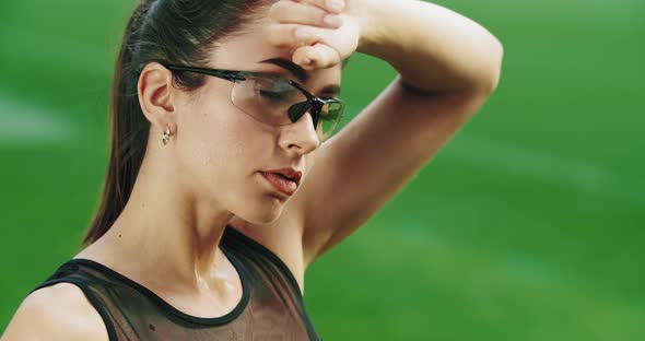 Lady Tired After Workout