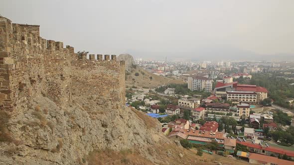 Aerial View on Sudak Town From Genoese Fortress alt