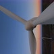 Vertical Dynamic Fpv Shot of White Operative Wind Turbine While Beautiful Sunset - VideoHive Item for Sale