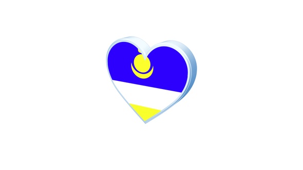 Buryatia Flag Heart Shape alt