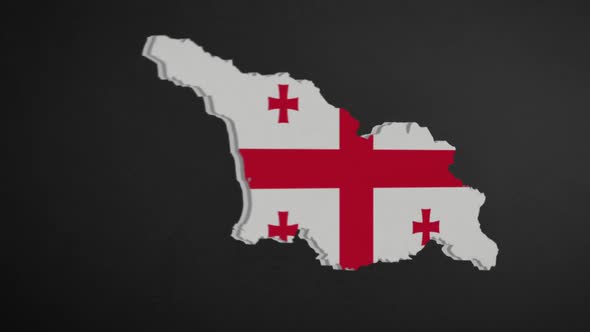 Georgia Map Border with Flag Intro