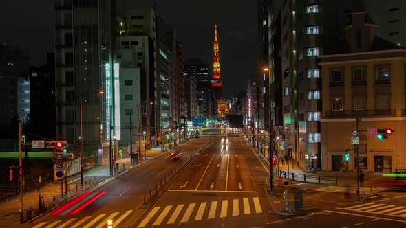 Tokyo Night Road City Traffic Lanes Timelapse, Stock Footage | VideoHive