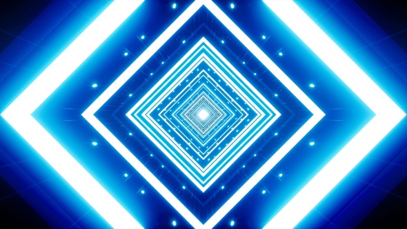 Glow Diamond Blue Light Tunnel Vj Loop alt