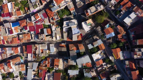Top View of Houses with Red Roofs alt