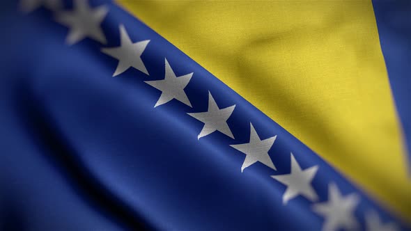 Bosnia And Herzegovina Flag Angle