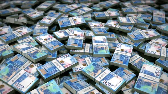 Money Bills Russian Rubles