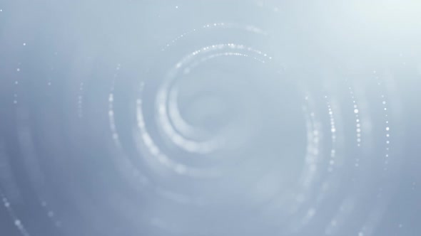 A Clean White Particle Dot Line Pattern Background Rotating In A Circular Shape alt