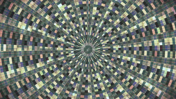 Broadcast Hi-Tech Glittering Abstract Patterns Tunnel 054