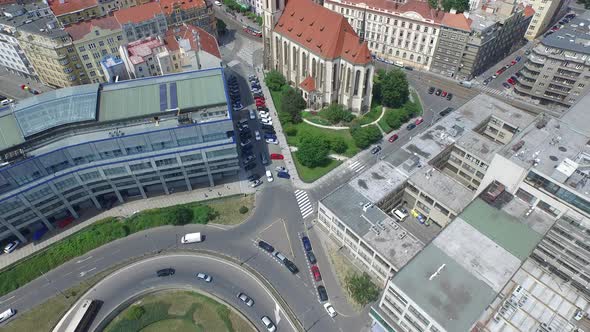 Aerial view of the European GNSS Agency 
