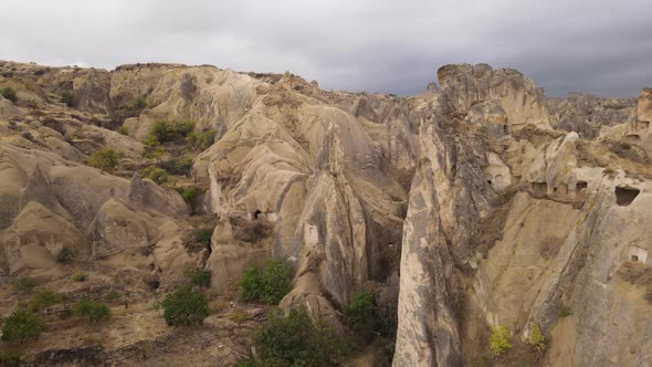 Cappadocia Landscape Aerial View, Turkey, Goreme National Park alt