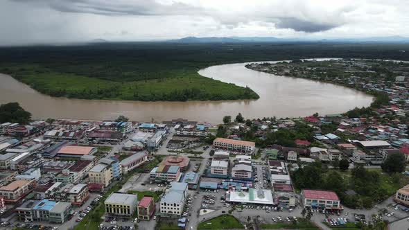 The Towns of Sarawak, Borneo, Malaysia alt