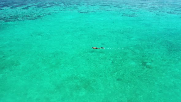 Beautiful lady and man after marriage in love enjoy life on beach on summer white sandy background 4 alt