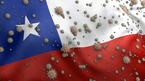 Covid Chile Flag / Corona Chile Flag alt