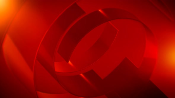 Red Corporate Rings Background 4K