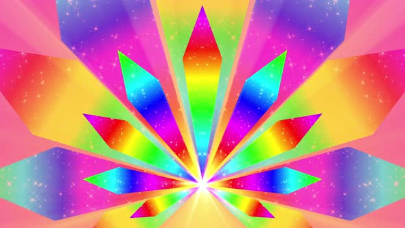4k  Abstract Rainbow Cannabis
