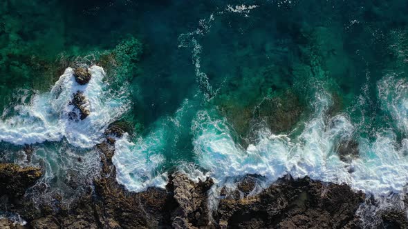 Top View of a Deserted Coast alt