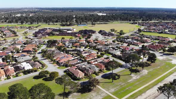 Aerial View of Houses in Australia. alt