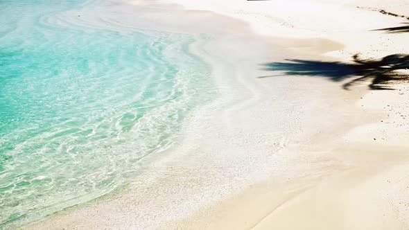 The coastline of the ocean. Maldives, June 2021