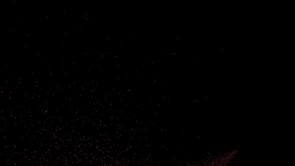 Magic Red Particles Background