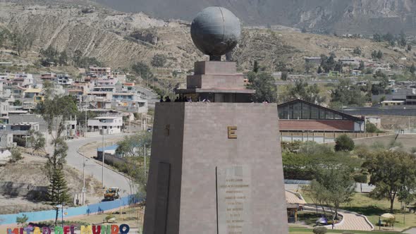 Monumento a la mitad del mundo toma aerea. Halaf of the world monument aereal shotInspire 2 x7 Came alt