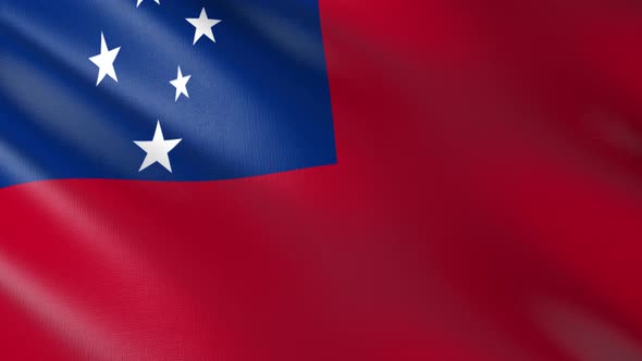 Flag of The Samoa alt