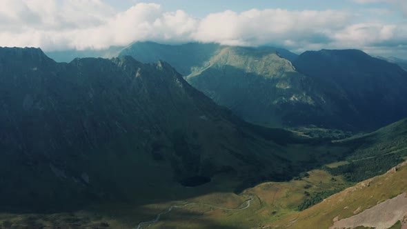 Aerial View; Highland Natural Landscape
