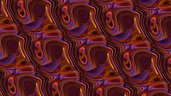 Abstract Hexagon Spinning Shiny Liquid Animated Background alt