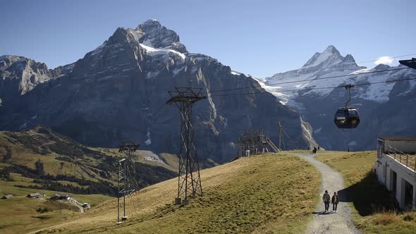 View Point on the Top of Grindelwald First Cableway