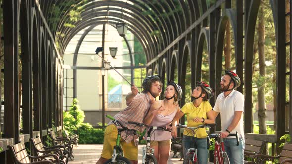 Young People Having Fun and Taking Selfie alt