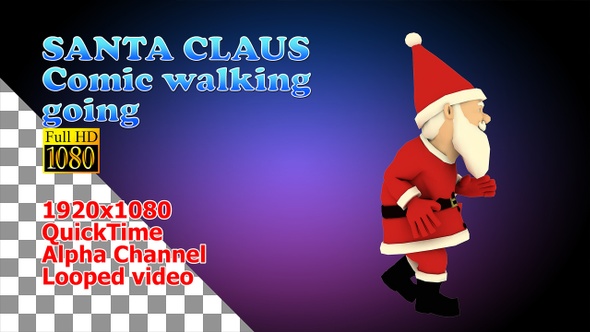 Santa Claus Comic Run Going