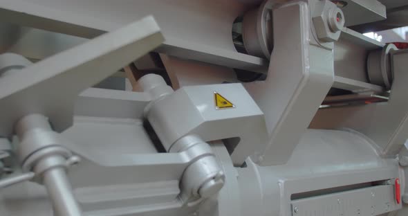 Close Up of a Moving Structure of a Mud Gun Machine for Blast Furnaces alt