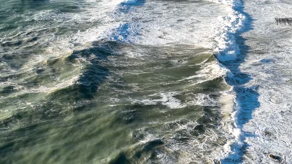 Aerial View Strong Storm Background Turkey Alanya alt
