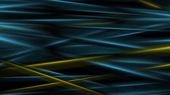 Dark Blue And Yellow Smooth Glowing Stripes