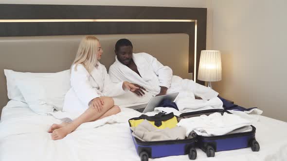 Married Couple Checked Into Hotel, They Browse the Menu. alt