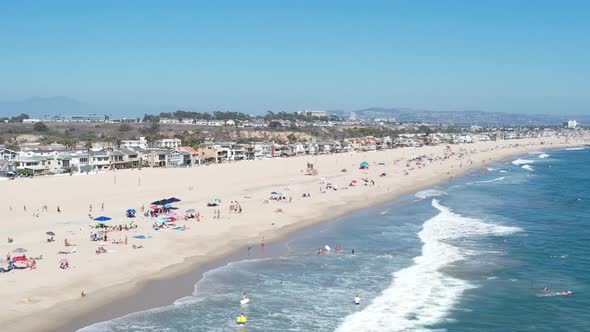 Flying Along The Beach Aerial