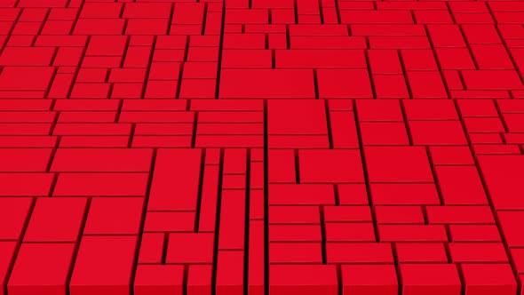 Random Cubes Abstract Background Red