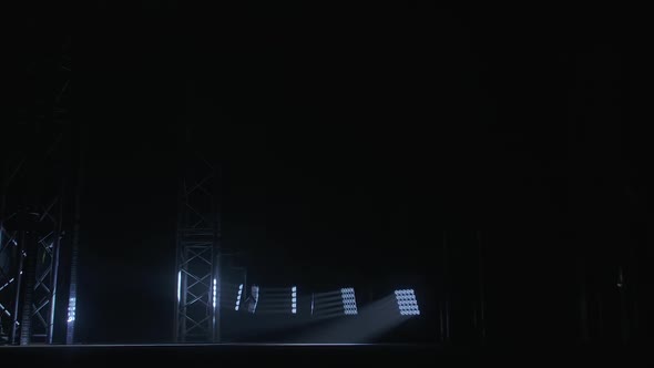 Stage with Spot Lighting, Shining Empty Scene for Holiday Show, Award Ceremony or Advertising on the alt