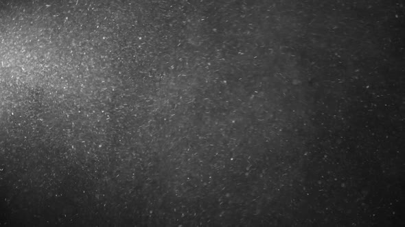 Dust Particles On Black Background alt