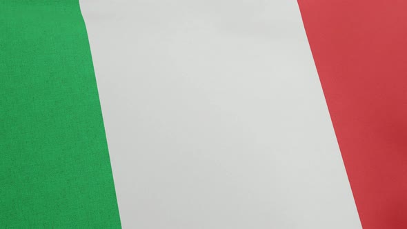 National Flag of Italy Waving Original Size and Colors 3D Render Italian Flag or Il Tricolore alt