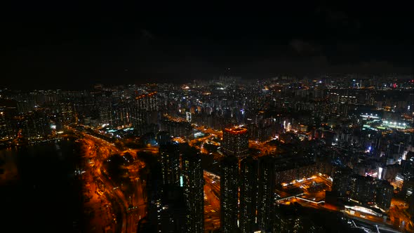 Beautiful building and architecture around Hong kong city skyline alt